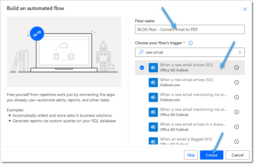 convert email to pdf