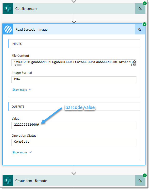 Read Barcode with Power Automate