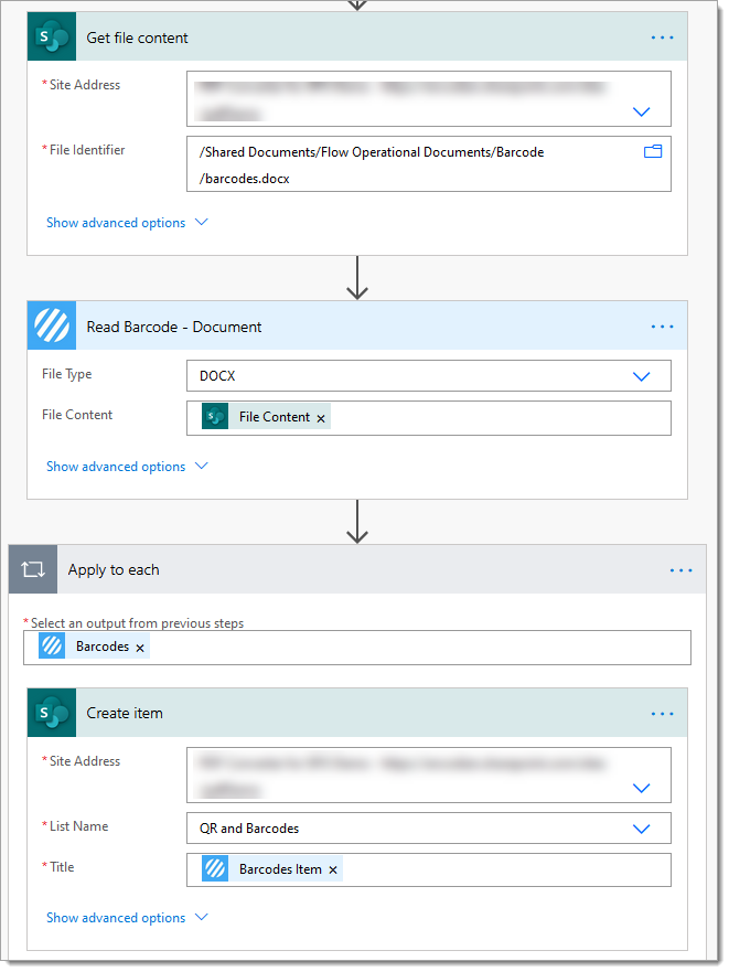 Read Barcode with Power Automate