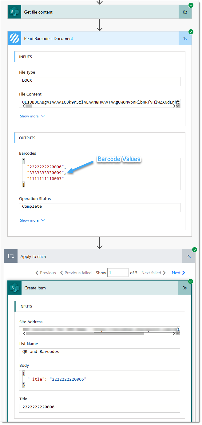 Read Barcode with Power Automate