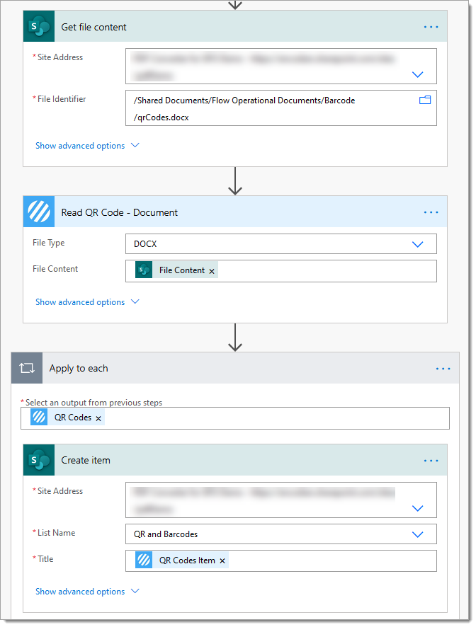 Read Barcode with Power Automate