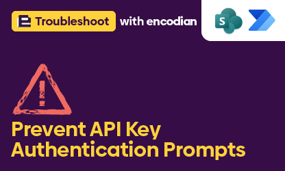 Prevent users needing to enter an API Key in Power Automate