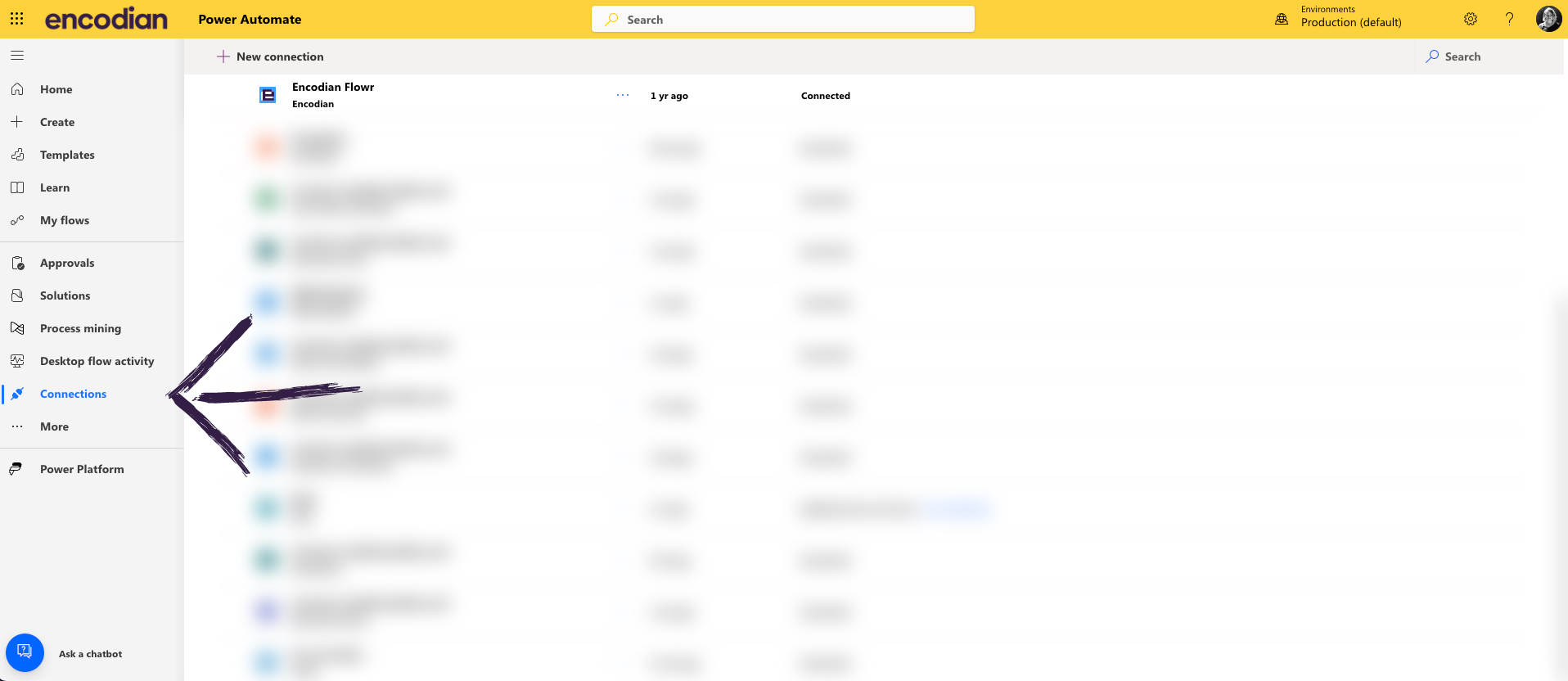 New Action - Data residency - how-to - connections