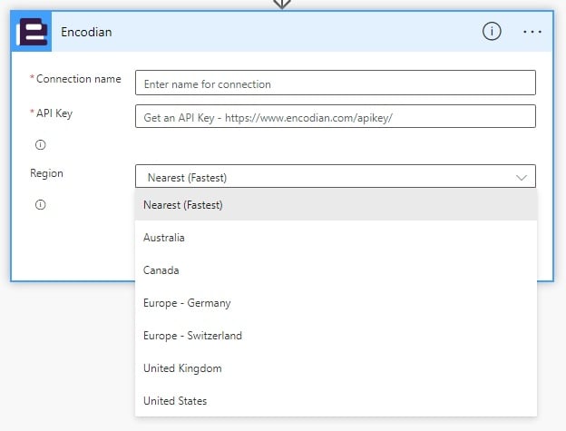 Select your Microsoft data centre