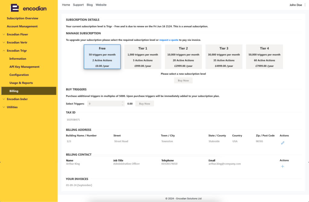 A Comprehensive Guide to the Encodian Account Portal — Encodian